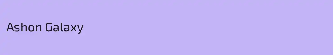 Ashon Galaxy